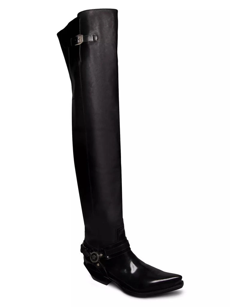 Versace Texano Leather Over-The-Knee Boots 2