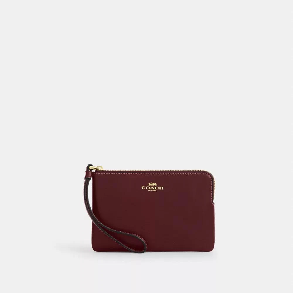 Coach Corner Zip Wristlet