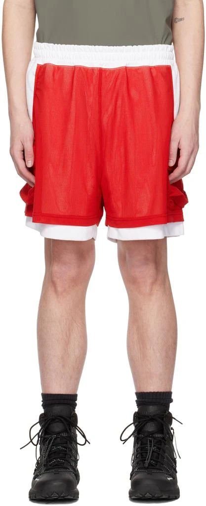 F/CE.® Red & White Layered Shorts 1