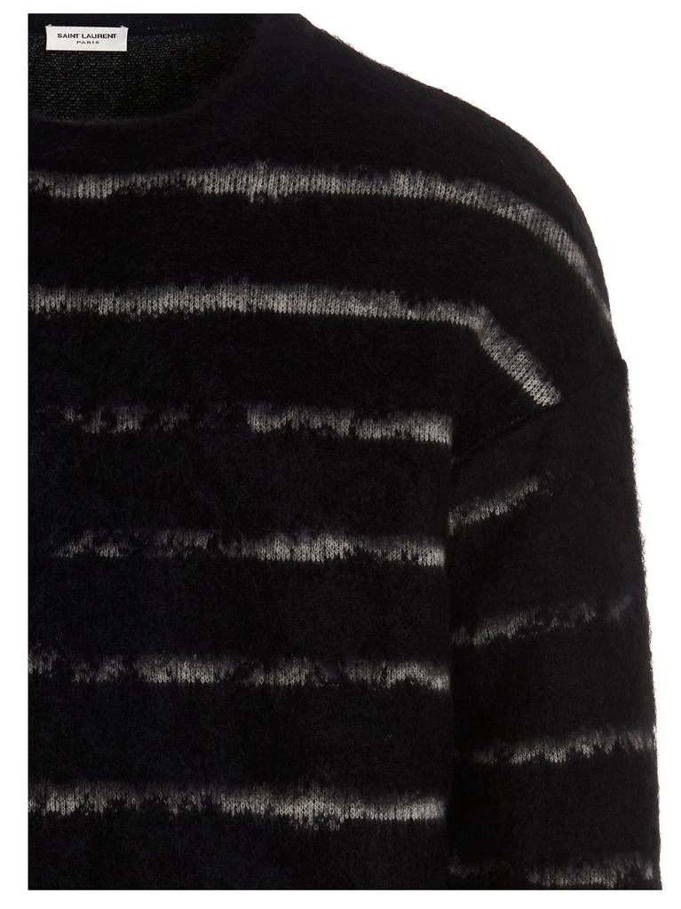Yves Saint Laurent Saint Laurent Interrupted Striped Knitted Sweater 3