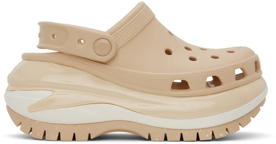 Crocs Beige Mega Crush Clogs 1