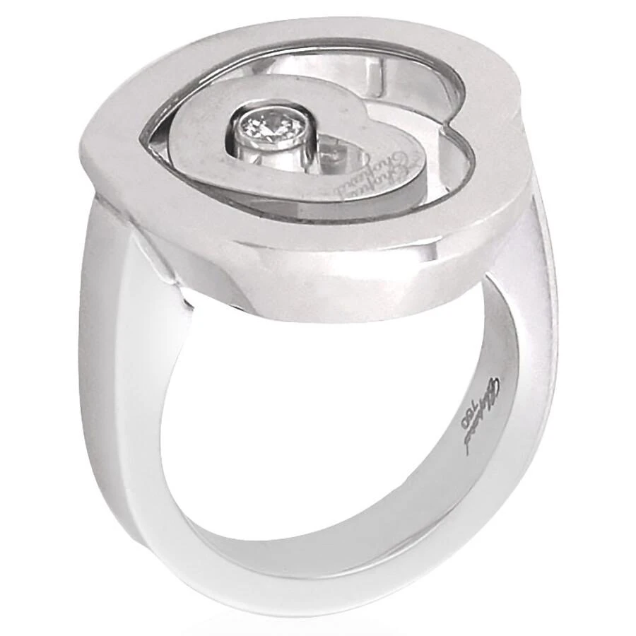 Chopard 18k White Gold Happy Diamond Ring 3