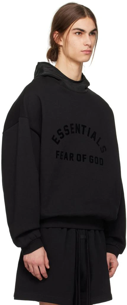 Fear of God ESSENTIALS Black Bonded Hoodie 2