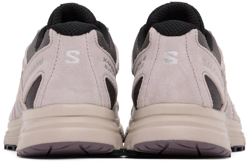 Salomon Taupe & Gray X-Mission 4 Suede Sneakers 2