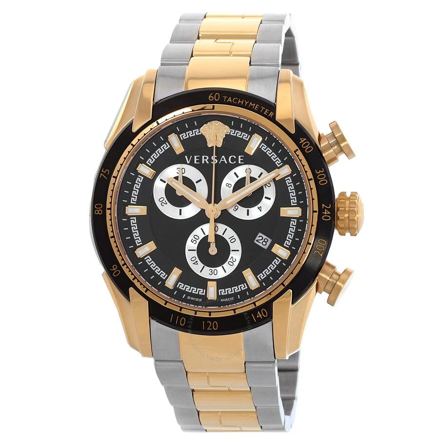 Versace V-Ray Chronograph Quartz Black Dial Men's Watch VE2I00421 1