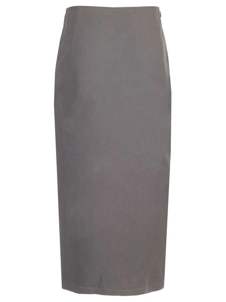 Dries Van Noten Wool Canvas Midi Skirt 2