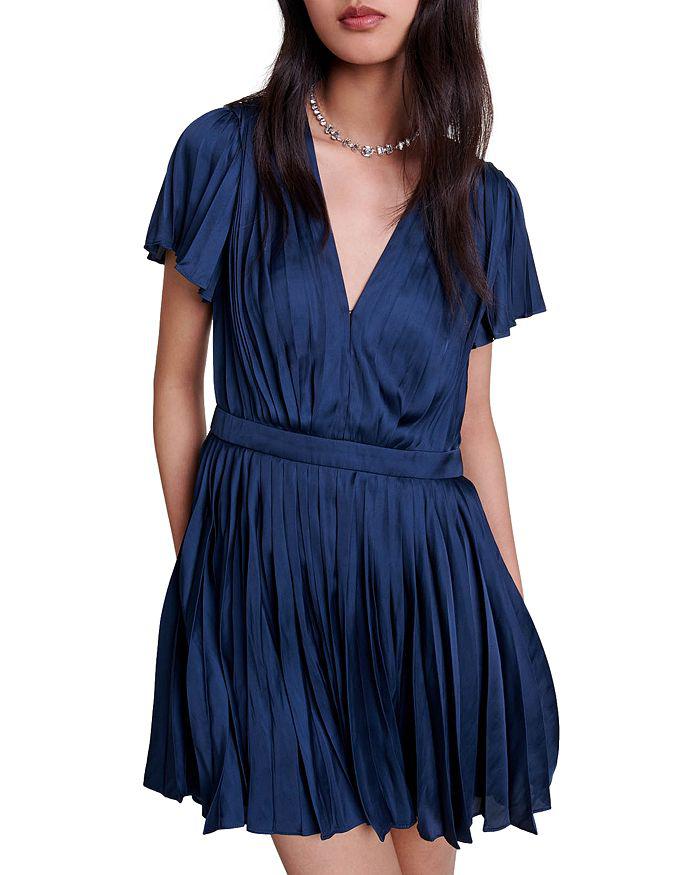 Maje Revillae Pleated Dress