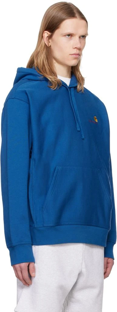 Carhartt WIP Blue American Script Hoodie 2