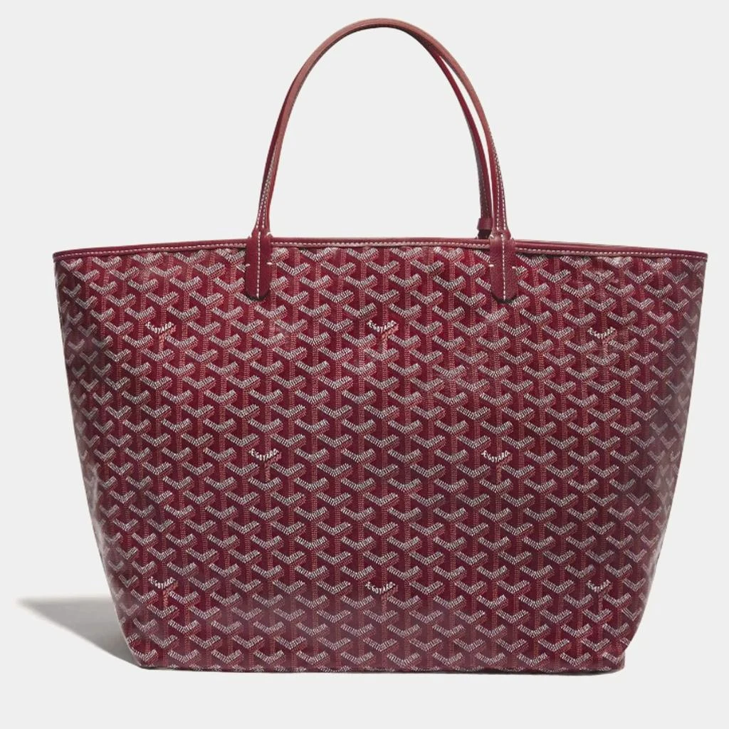 Goyard Goyard Burgundy Goyardine Coated Canvas and Leather Saint Louis GM Tote Bag 2