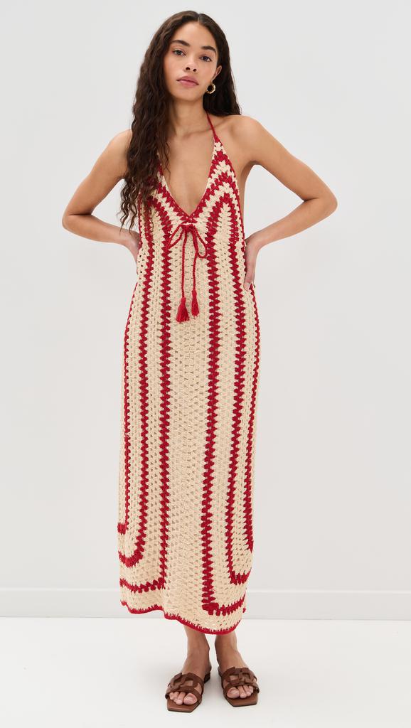 SAYLOR Georgie Crochet Midi Dress