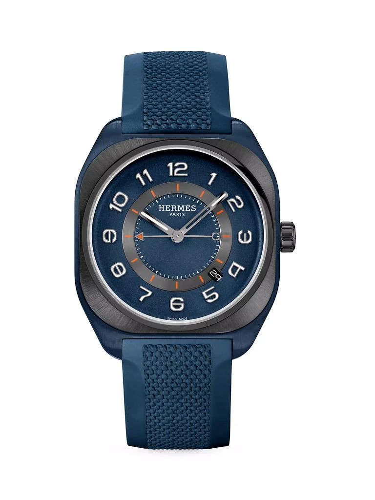 Hermes H08 Titanium & Fabric-Strap Watch/42MM 1