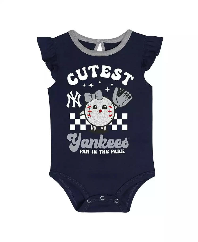 Outerstuff Newborn 2-Pack New York Yankees Cutie Ball Bodysuit Set 2