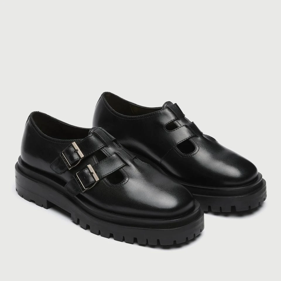 walk-london WALK LONDON WOMEN'S DANA LEATHER MARY JANE FLATS 2