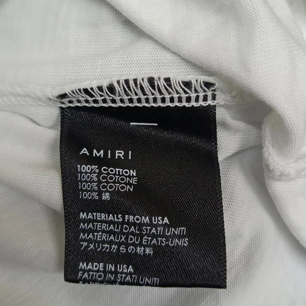 AMIRI Logo Printed T-Shirt in White Cotton 3