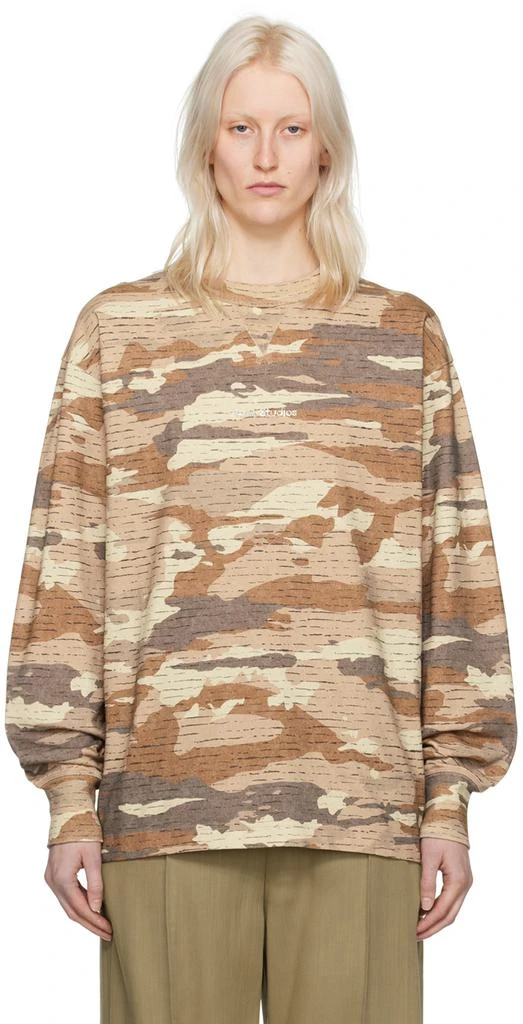 Acne Studios Brown Camouflage Sweatshirt 1