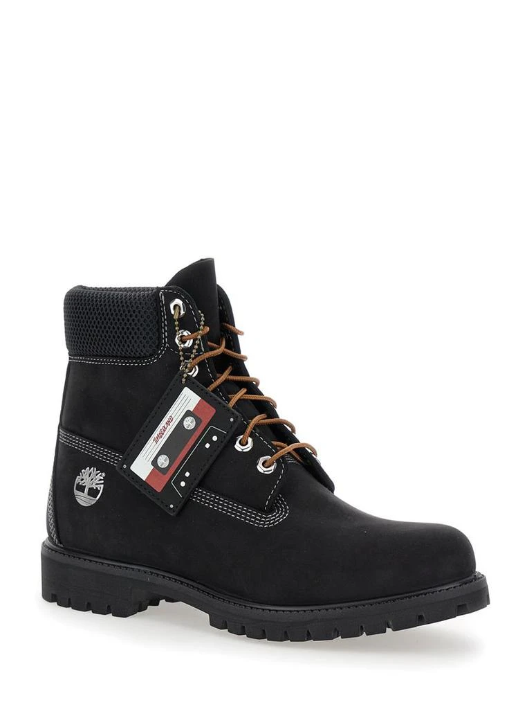 Timberland Timberland Premium 6 Inch Lace Up Waterproof Mens Boot Black Nubuck 2