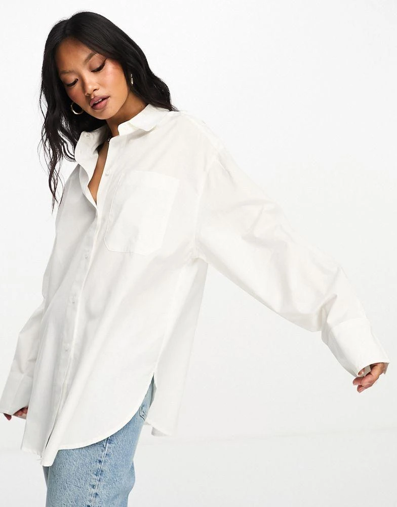 ASOS ASOS DESIGN oversized shirt in white 1