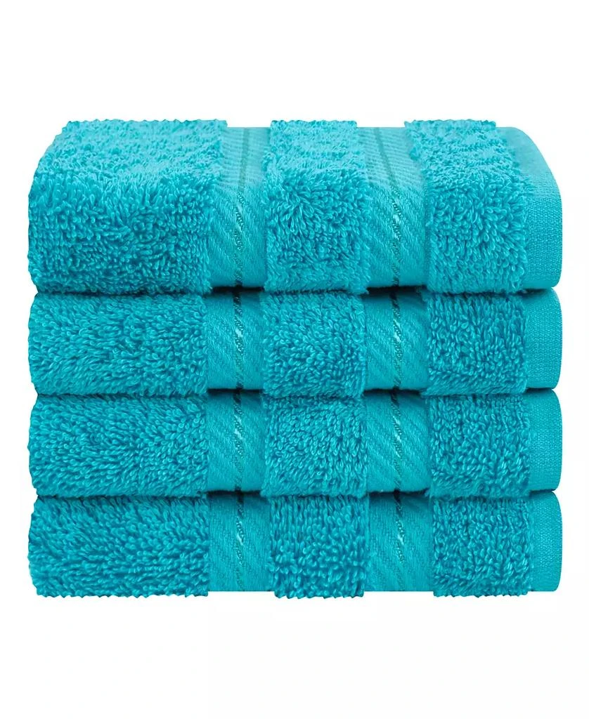 American Soft Linen Edison Luxury 100% Turkish Cotton 4-Piece Washcloth Set 4
