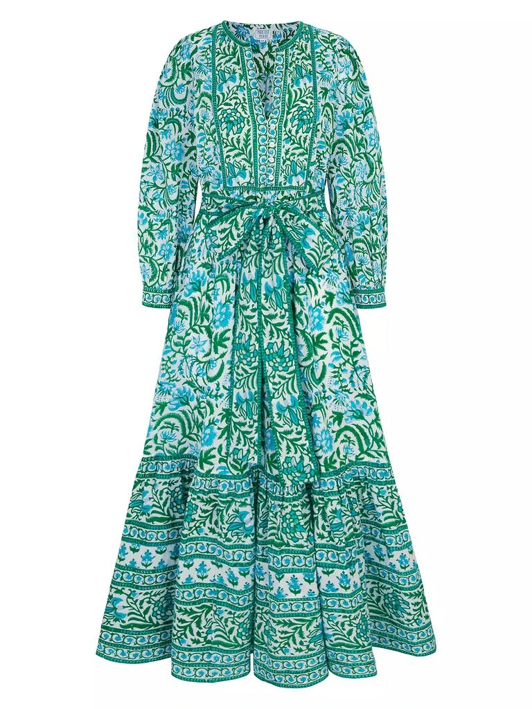 Pink City Prints Aqua Mix Prairie Dress 1