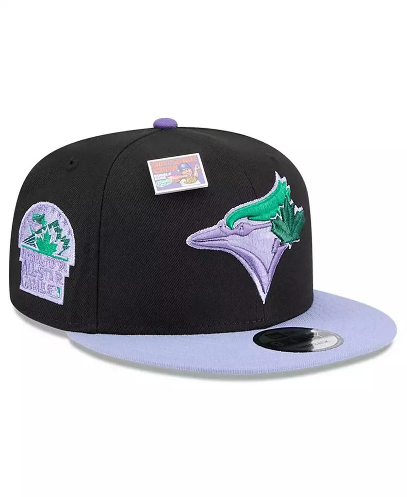 New Era Men's Black/Purple Toronto Blue Jays Grape Big League Chew Flavor Pack 9FIFTY Snapback Hat 1