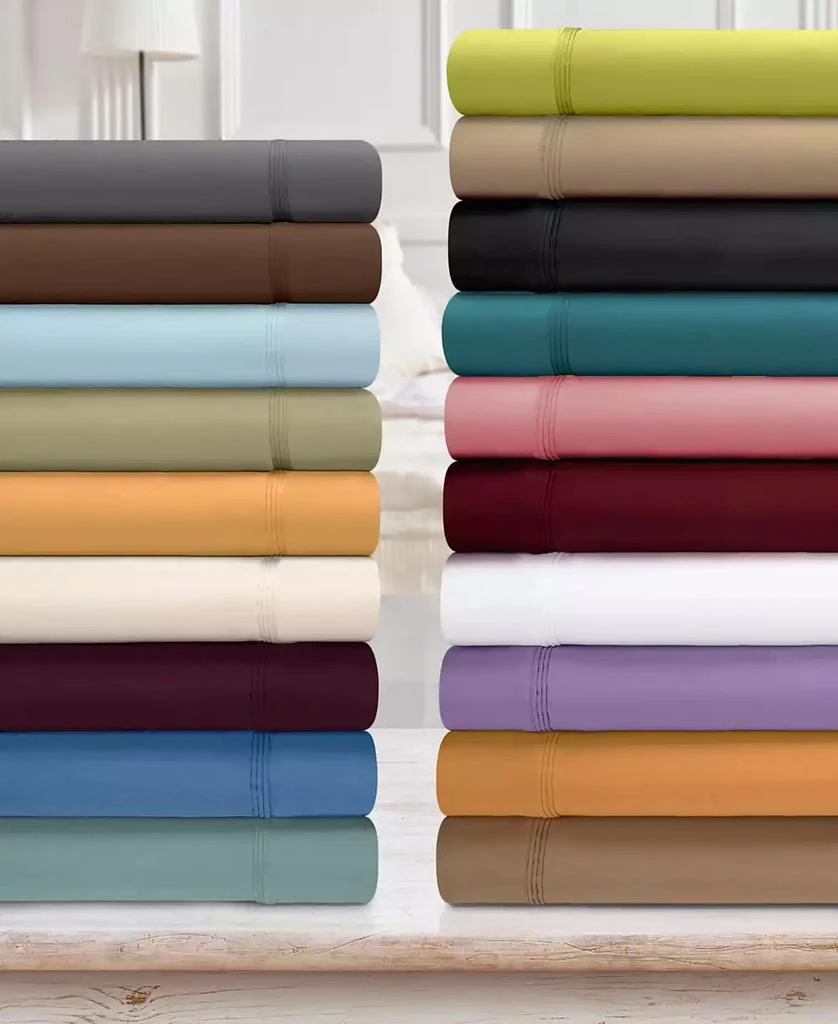 Superior Egyptian Cotton 650 Thread Count Solid Deep Pocket Sheet Set, California King 8