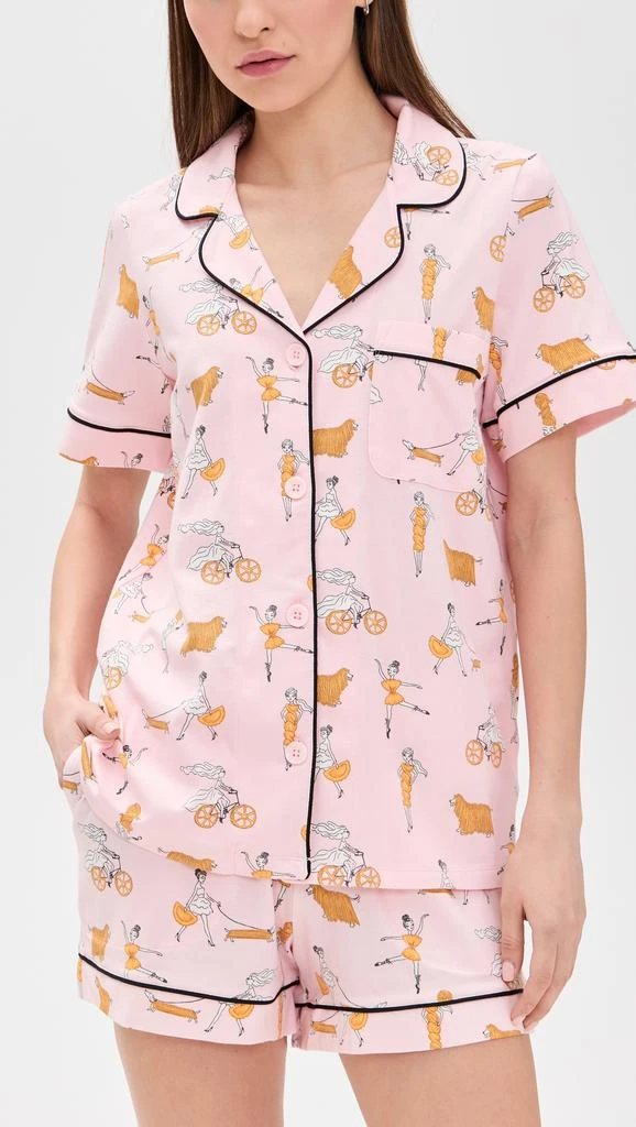 BedHead PJs Cotton Jersey Knit Classic Shorty Pajama Set 1