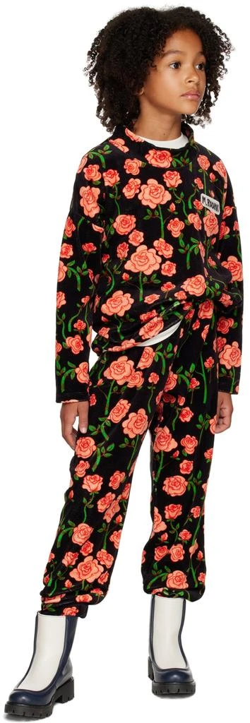 Mini Rodini Kids Black Roses Sweater 4