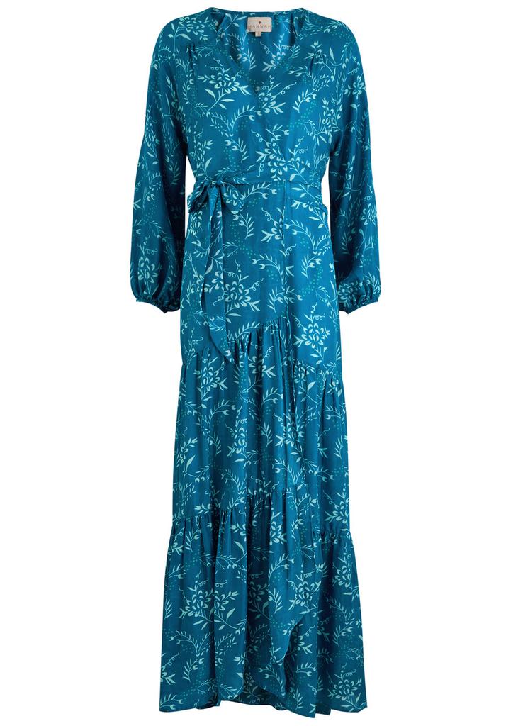 Hannah Artwear Emilia printed silk maxi wrap dress