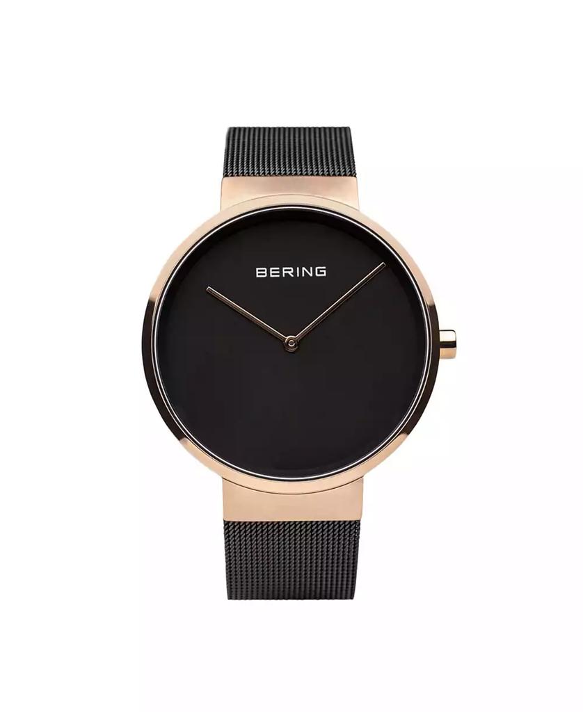 Bering Men's Classic Stainless Steel Case and Mesh Watch