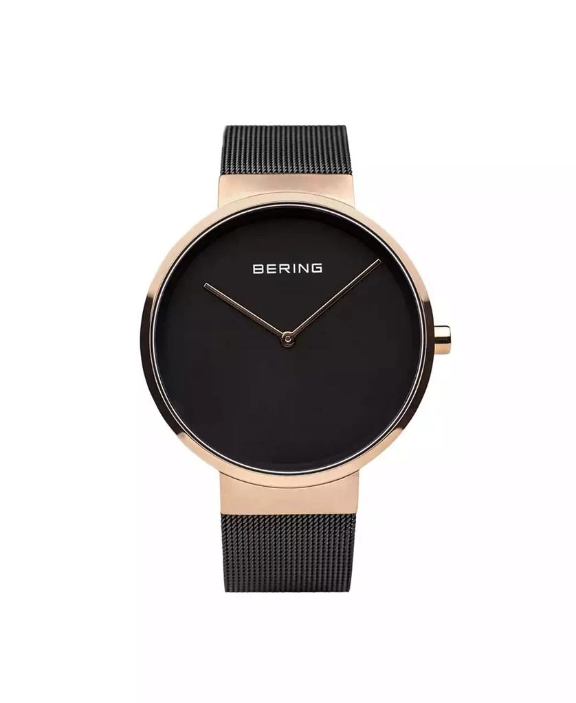 Bering Men's Classic Stainless Steel Case and Mesh Watch 1