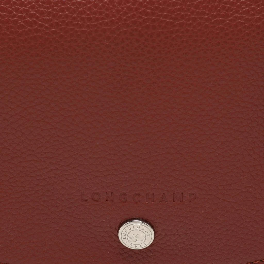 Longchamp Longchamp Maroon Leather Le Foulonne Crossbody Flap Bag 5