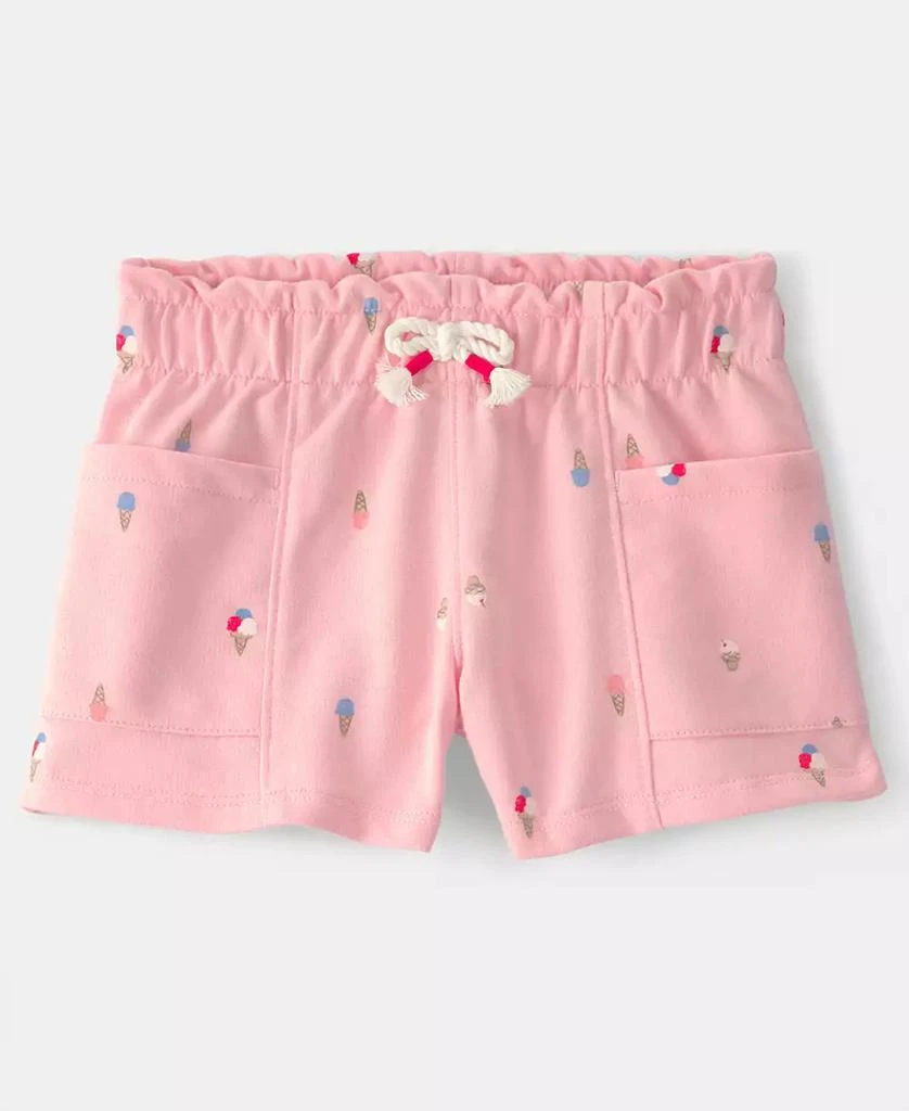 Carter
s Girls
 Toddler 2T-5T Ice Cream French Terry Pull-On Shorts