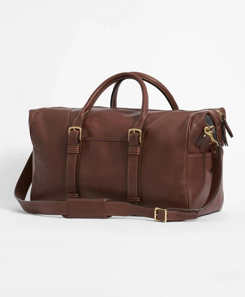 Brooks Brothers Leather Duffel Bag 2