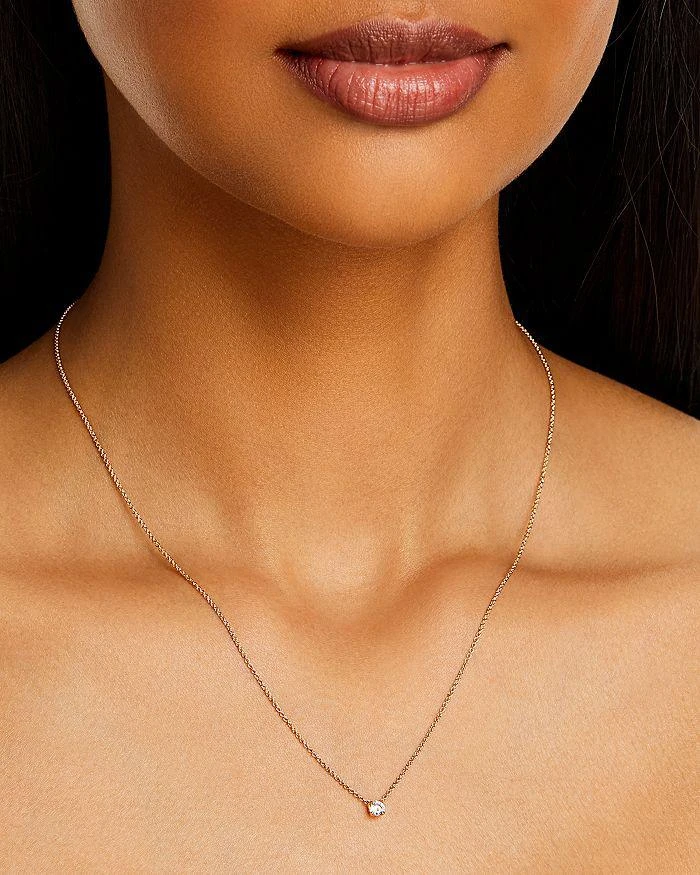 Bloomingdale's Certified Diamond Solitaire Pendant Necklace in 14K Yellow Gold featuring diamonds with the De Beers Code of Origin, 0.20 ct.t.w. - Exclusive 2