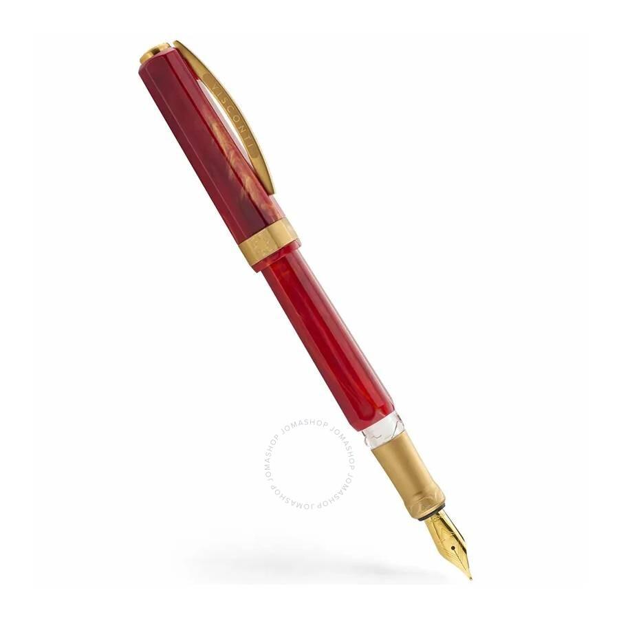 Visconti Opera Gold Fountain Pen Red Medium Nib KP42-01-FPM