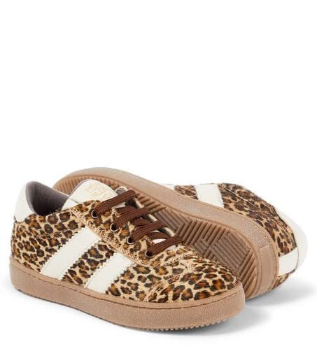 PEPE Pony leopard-print calf hair sneakers 6