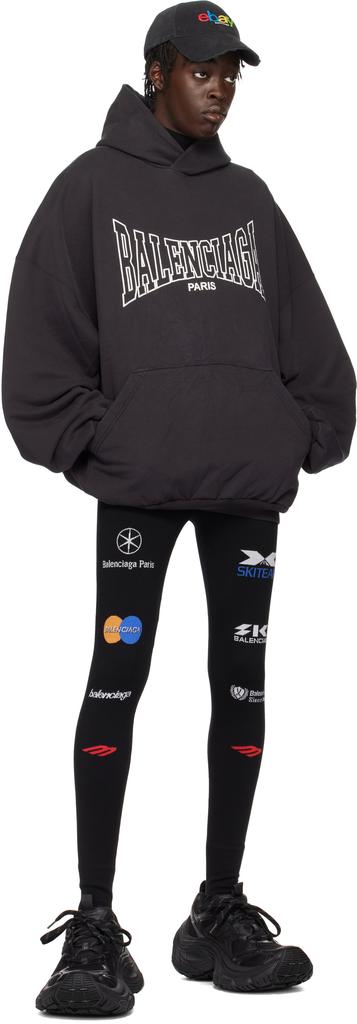 Black 'Balenciaga Boxing' Large Fit Hoodie – On Sale Now