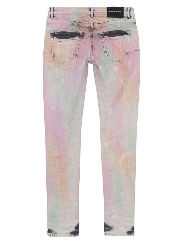 Purple Brand Acid Camo Stretch Skinny Jeans 2