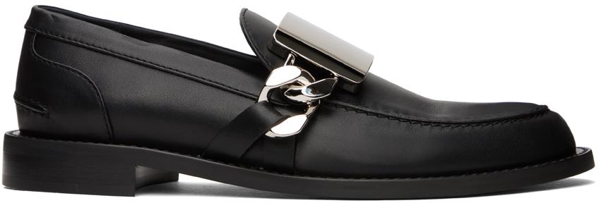 JW Anderson Black Gourmet Chain Loafers - Business Casual