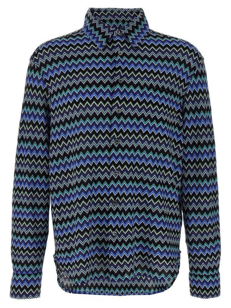 Missoni Missoni Zig Zag Printed Long-Sleeved Shirt