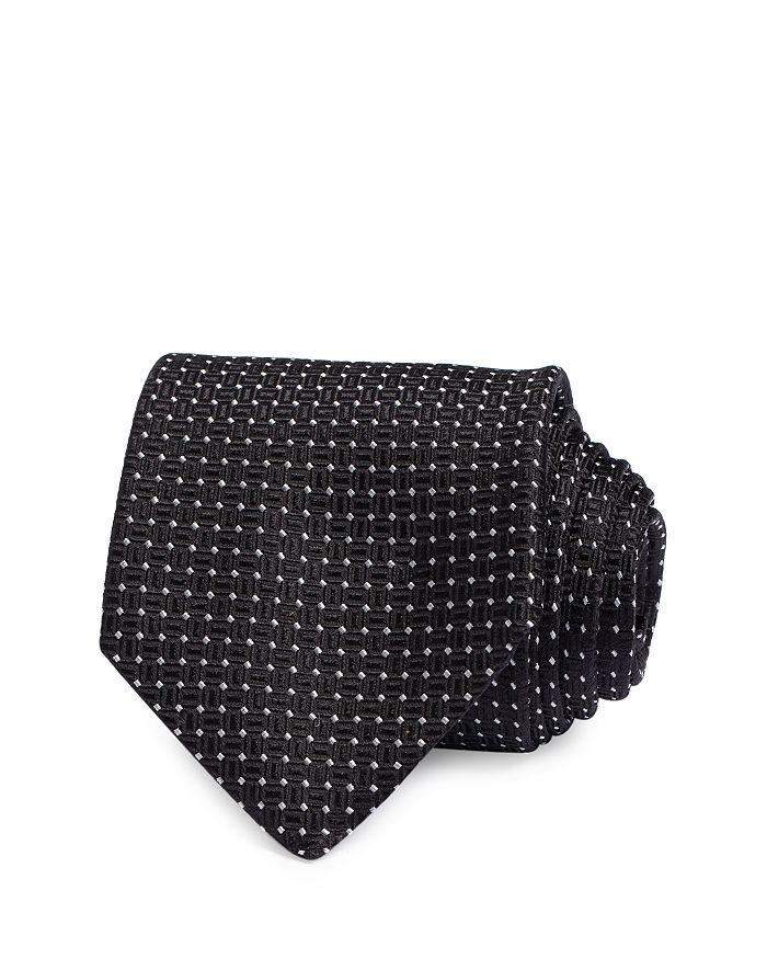 David Donahue Classic Grid Silk Tie