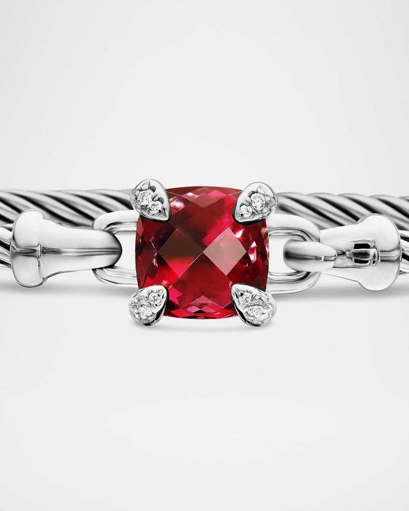 David Yurman Chatelaine Pave Prong Bracelet with Stone 4