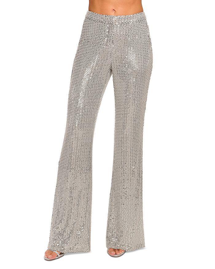 パンツ Etro Multicolored Jacquard Cotton Flare Trousers ETRO Multicolored Jacquard Cotton Flare Trousers - Leggings