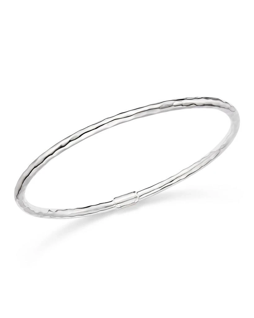 Ippolita Sterling Silver Skinny Hammered Bangle 1