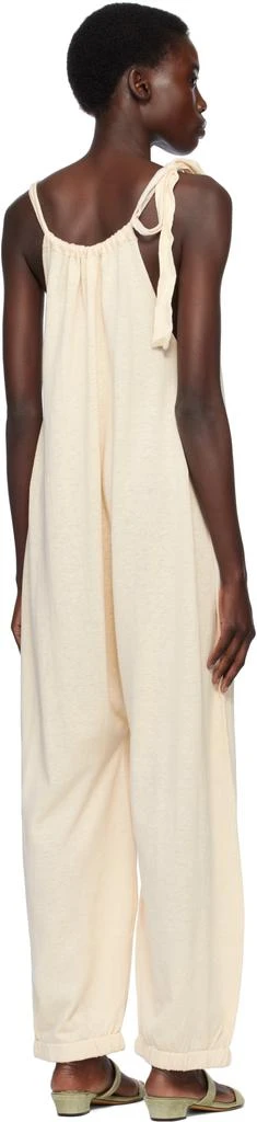 LAUREN MANOOGIAN Beige Gather Jumpsuit 3