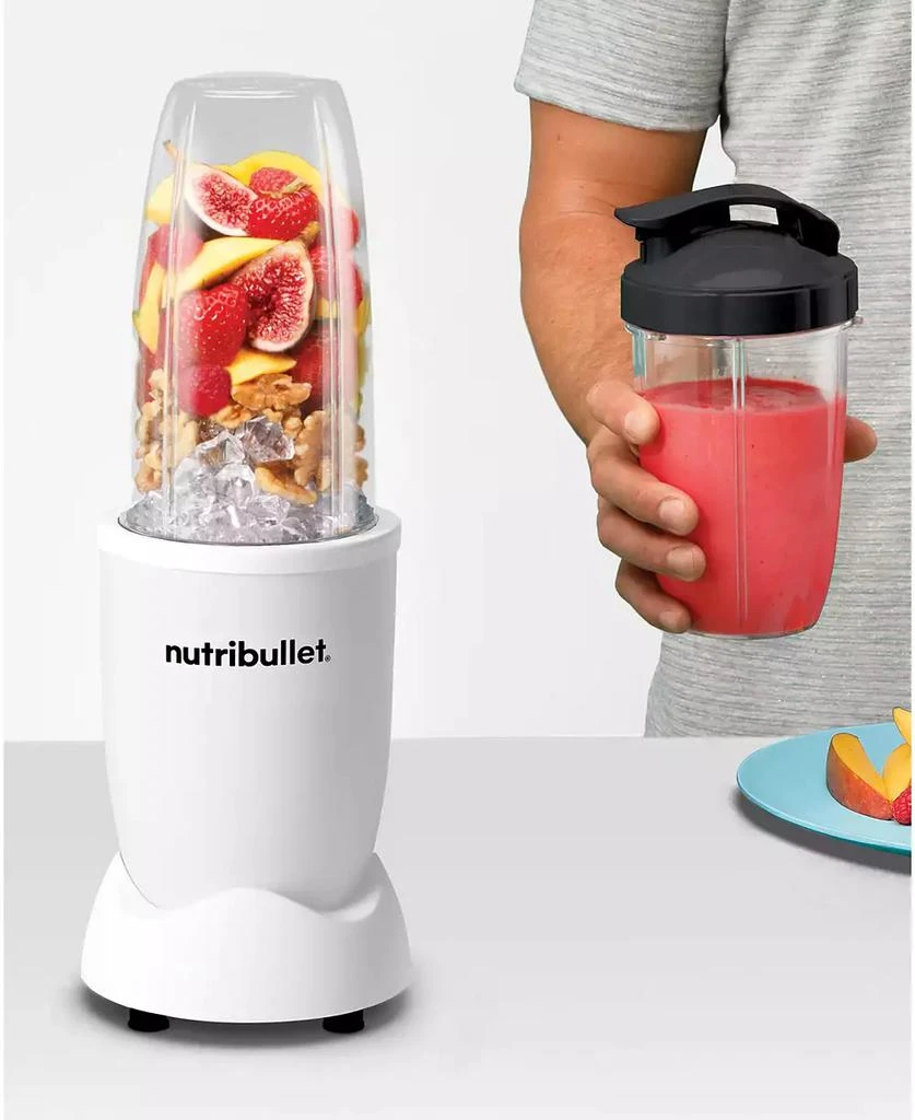NutriBullet PRO Compact Personal Blender & Accessories - Matte White 9