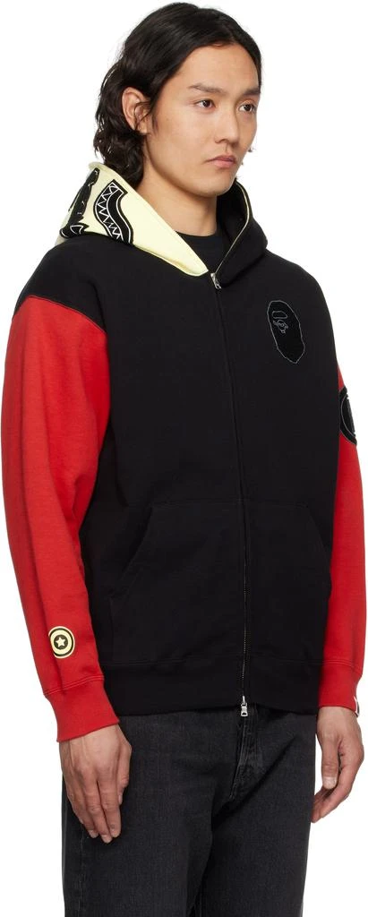 Bape Black & Red China Shark Full Zip Hoodie 2