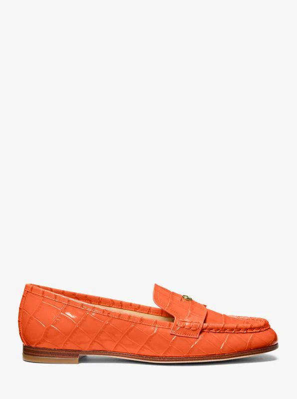 Michael Kors Jennings Crocodile Embossed Leather Loafer 3