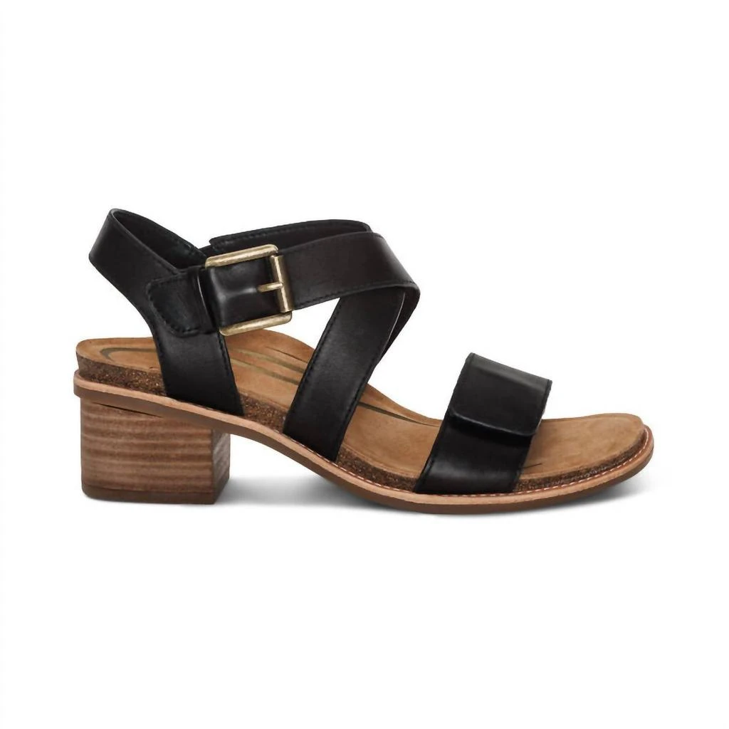 Aetrex Aetrex - Women's Kristin Adjustable Cross Strap Low Heel Sandals 2