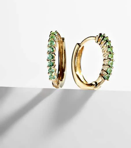 MATEO 14kt gold earrings with emeralds 5